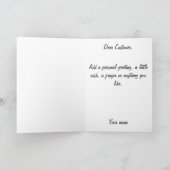 Carte islamique de calligraphie arabe bleue de (Intérieur)