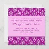 Carte islamique de faire-part de mariage de (Dos)
