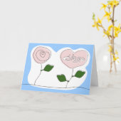 Carte islamique de mabruk de fiançailles de (Fleur jaune)