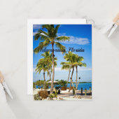Carte Islamorada, Floride photo tropicale (Devant/Arrière en situation)