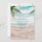 Carte Island Breeze Beach Be My Bridesmaid (Dos)