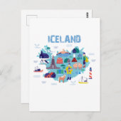 Carte Islande (Devant / Derrière)