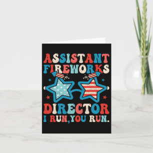 Carte Istant Feu d'artifice Directeur Drôle 4 juillet Ho