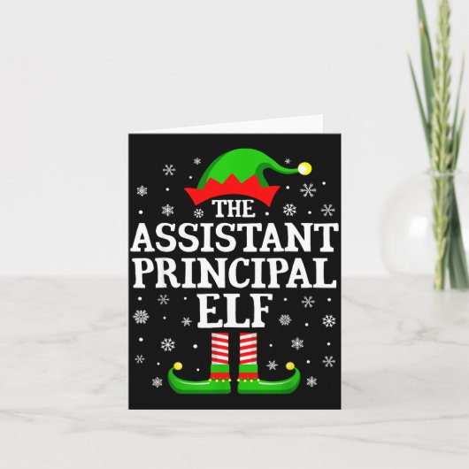Carte Istant Principal Elf Funny Christmas Family Matchi (Devant)