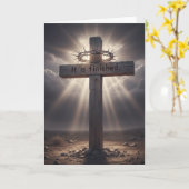 Carte It is finished - Ressurection Easter Greeting card (Fleur jaune)