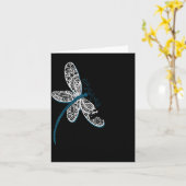 Carte It Is Well With My Soul Dragonfly Chirtian Quote (Fleur jaune)