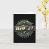 Carte It’s Not Hoarding If It’s Lumber Funny Woodworking (Fleur jaune)