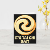 Carte It’s Tai Chi Day Martial Arts Wellness Meditation  (Fleur jaune)