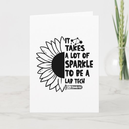 Carte It Takes A Lot of Sparkle Laboratory Lab Tech (Devant)