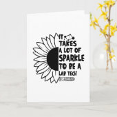 Carte It Takes A Lot of Sparkle Laboratory Lab Tech (Fleur jaune)