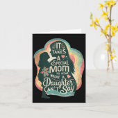Carte It Takes A Special Mom To Hear Autism Daughter Can (Fleur jaune)