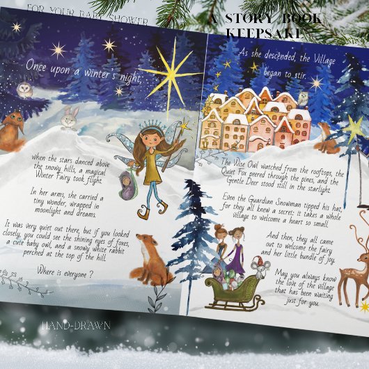 Carte It Takes a Village Winter Fairy Storybook Keepsake