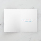 Carte It'a Boy Congratulations New Baby Card (Intérieur)