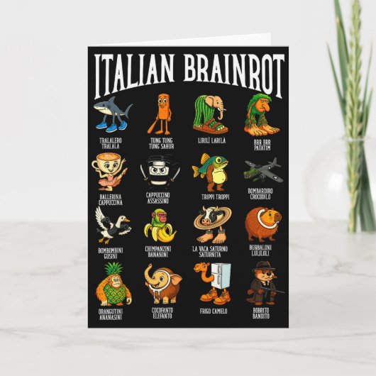Carte Italian Brainrot Ballerina Ino Personnage Meme Mix (Devant)