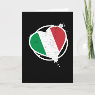 Carte Italie Coeur Italien Italia