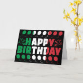 Carte Italie Drapeau patriotique Anniversaire (Fleur jaune)