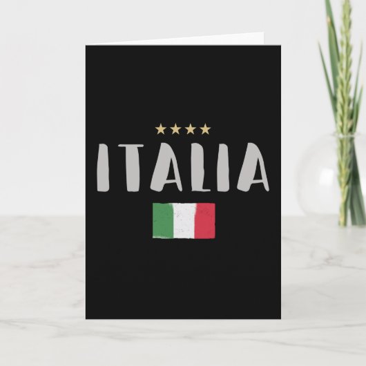 Carte Italie Football Fan Shirt Drapeau (Devant)