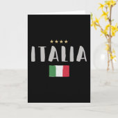Carte Italie Football Fan Shirt Drapeau (Fleur jaune)