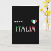 Carte Italie Football Fan Shirt Drapeau (Fleur jaune)