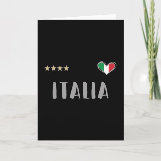 Carte Italie Football Fan Shirt Drapeau (Devant)