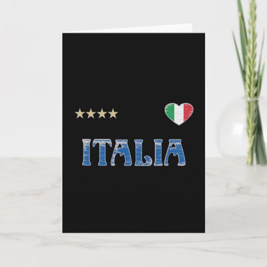 Carte Italie Football Fan Shirt Drapeau (Devant)