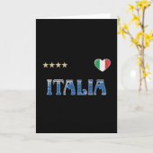 Carte Italie Football Fan Shirt Drapeau (Fleur jaune)