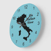 Carte Italie - Horloge de conception du plan (Angle)