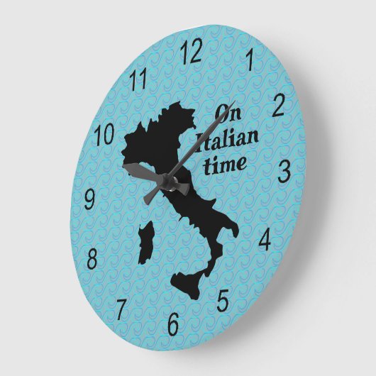 Carte Italie - Horloge de conception du plan (Angle)