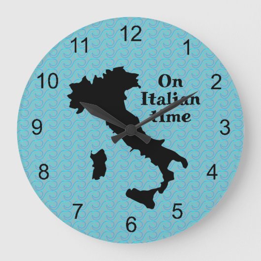 Carte Italie - Horloge de conception du plan (Recto)