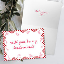 Italien c'est Amore Wavy Bridesmaid Proposition