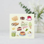 Carte Italien Desserts Sweets (Debout devant)