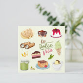 Carte Italien Desserts Sweets (Debout devant)