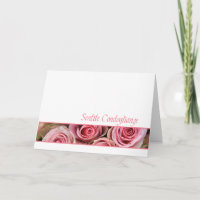 Italien roses de Sympathie - sentite condoglianze