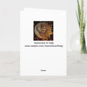 Carte Italien Sun et masques de Carnaval de lune (Dos)