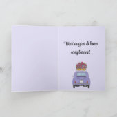 Carte italienne Anniversaire Retro Fiat 500 (Intérieur)