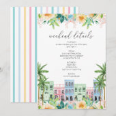 Carte Itinéraire Charleston Bachelorette (Devant / Derrière)