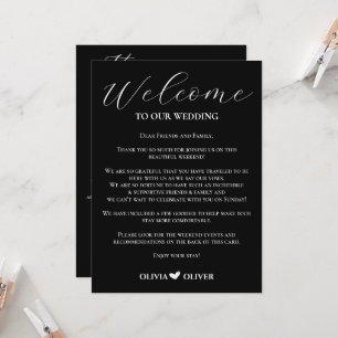 Carte Itinéraire de fin de semaine minimaliste noir et b