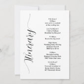 Carte Itinéraire de la lettre d'accueil Mariage Co (Dos)