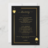 Carte Itinéraire de lettre de bienvenue Mariage no (Dos)