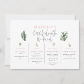 Carte Itinéraire de week-end de bachelorette boissons aq (Devant)