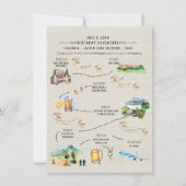 Carte Itinéraire du week-end d'anniversaire | Tasmanie (Devant)