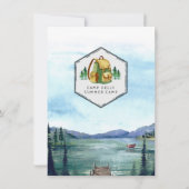 Carte Itinéraire du week-end de bachelorette | Camp d'ét (Dos)