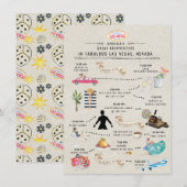 Carte Itinéraire du week-end de bachelorette | Las Vegas (Devant / Derrière)