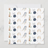 Carte Itinéraire du week-end de bachelorette moderne ble (Dos)