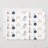 Carte Itinéraire du week-end de bachelorette moderne ble (Dos)