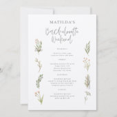 Carte Itinéraire du week-end de la bachelorette florale  (Devant)