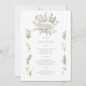 Carte Itinéraire du week-end de la bachelorette florale (Devant)