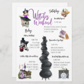 Carte Itinéraire du week-end de sorcières (Devant / Derrière)