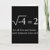 Carte It's All Fun And Games Until Someone Loses An I Fu (Devant)