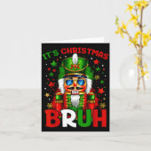 Carte It's Christmas Bruh Nutcracker Boys Kids Xmas Chri (Fleur jaune)